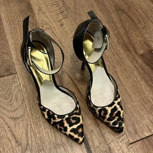 Michael Kors leopard pumps.